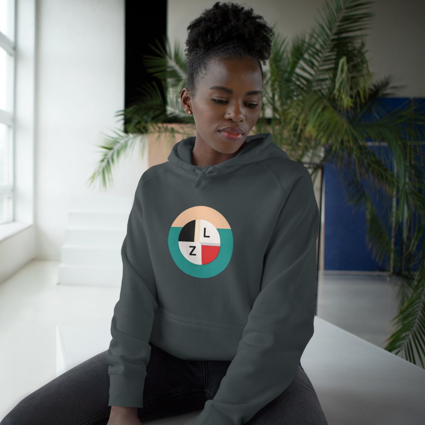 Unisex Supply Hoodie - ZilleniaL Circle Pattern Green