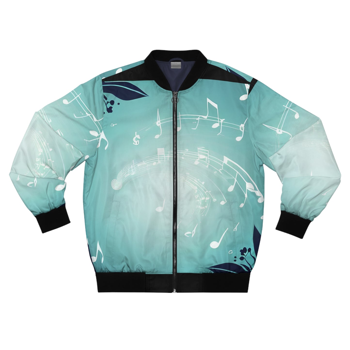 Men's Bomber Jacket - Music Note Breeze Full Sleeve