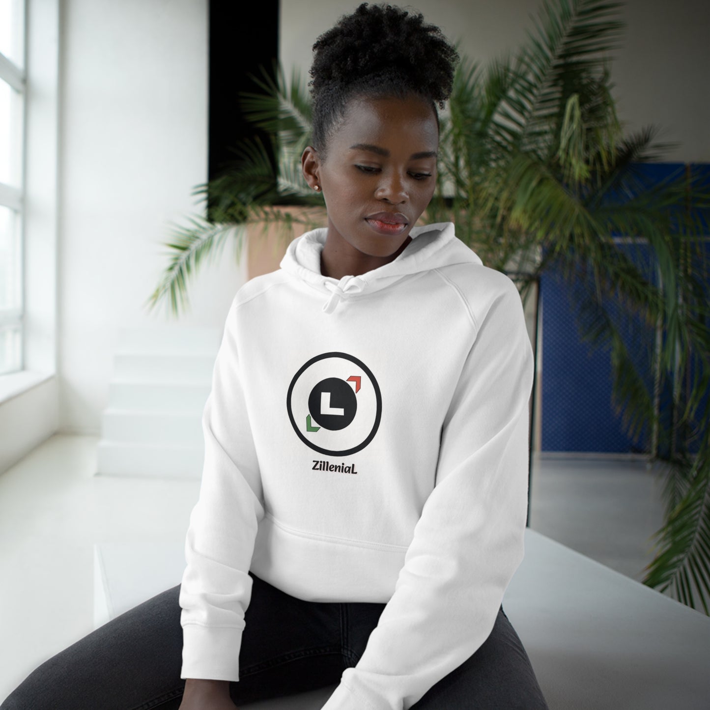 Unisex Supply Hoodie - ZilleniaL Circle Pattern White