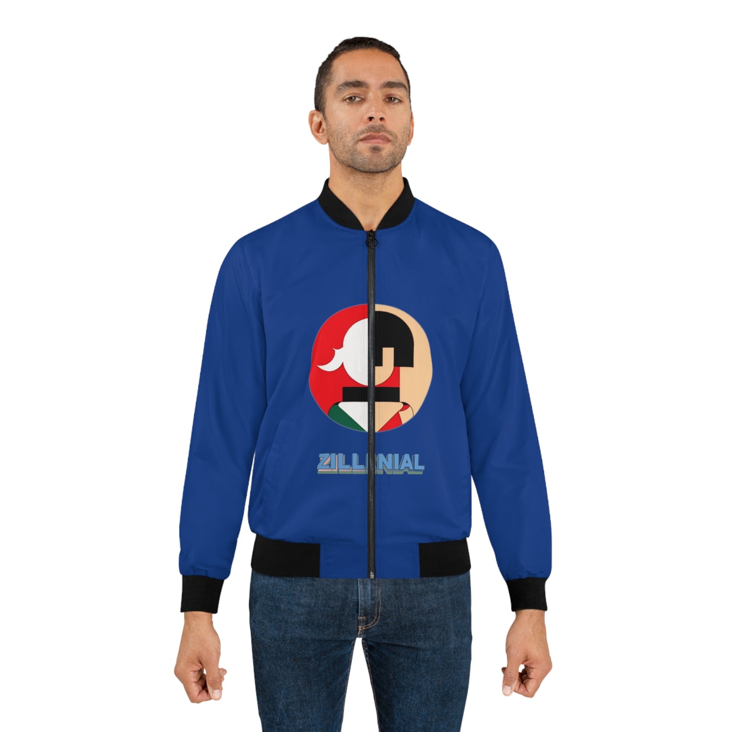 Men's Bomber Jacket - ZylleniaL Blue