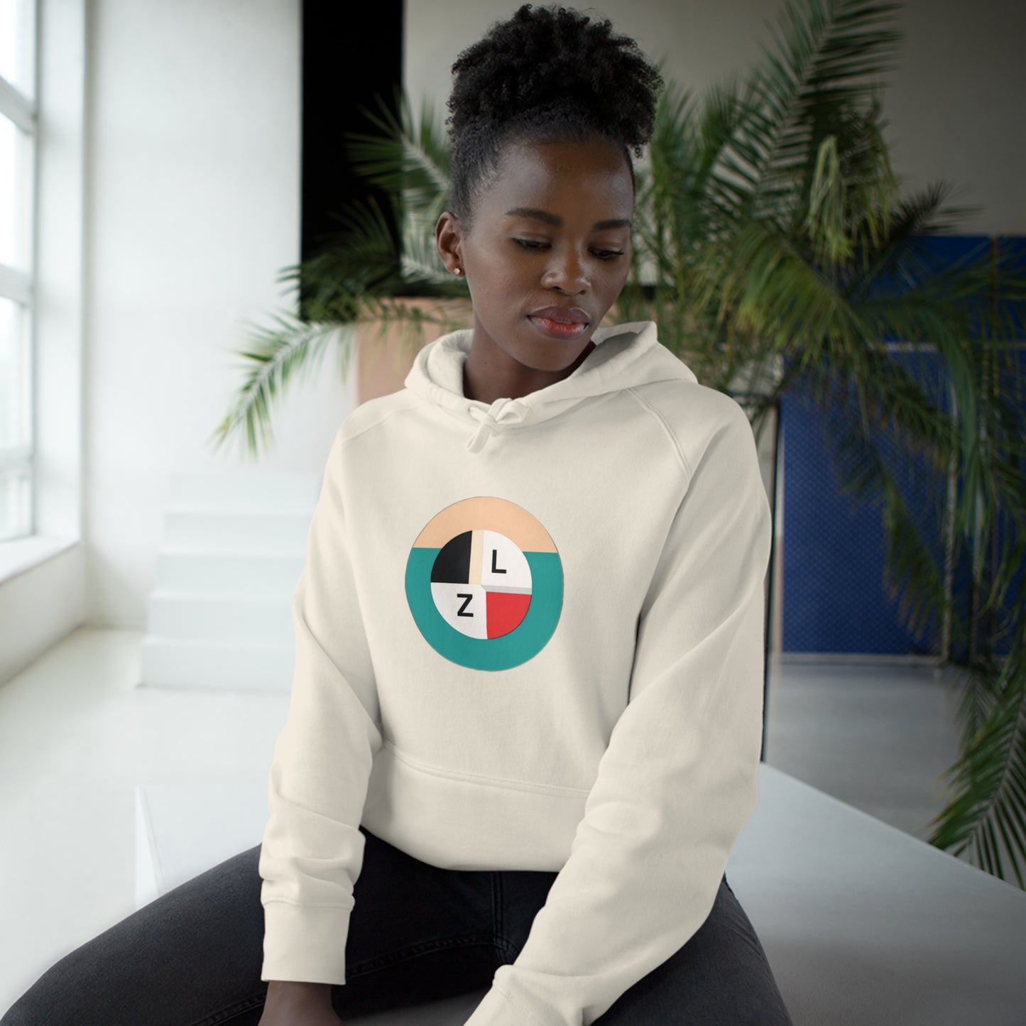 Unisex Supply Hoodie - ZilleniaL Circle Pattern Green