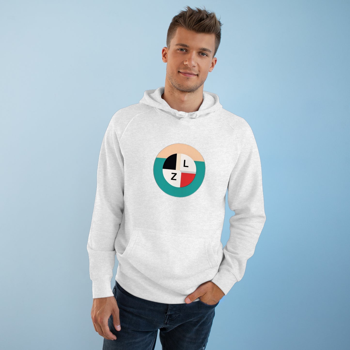 Unisex Supply Hoodie - ZilleniaL Circle Pattern Green