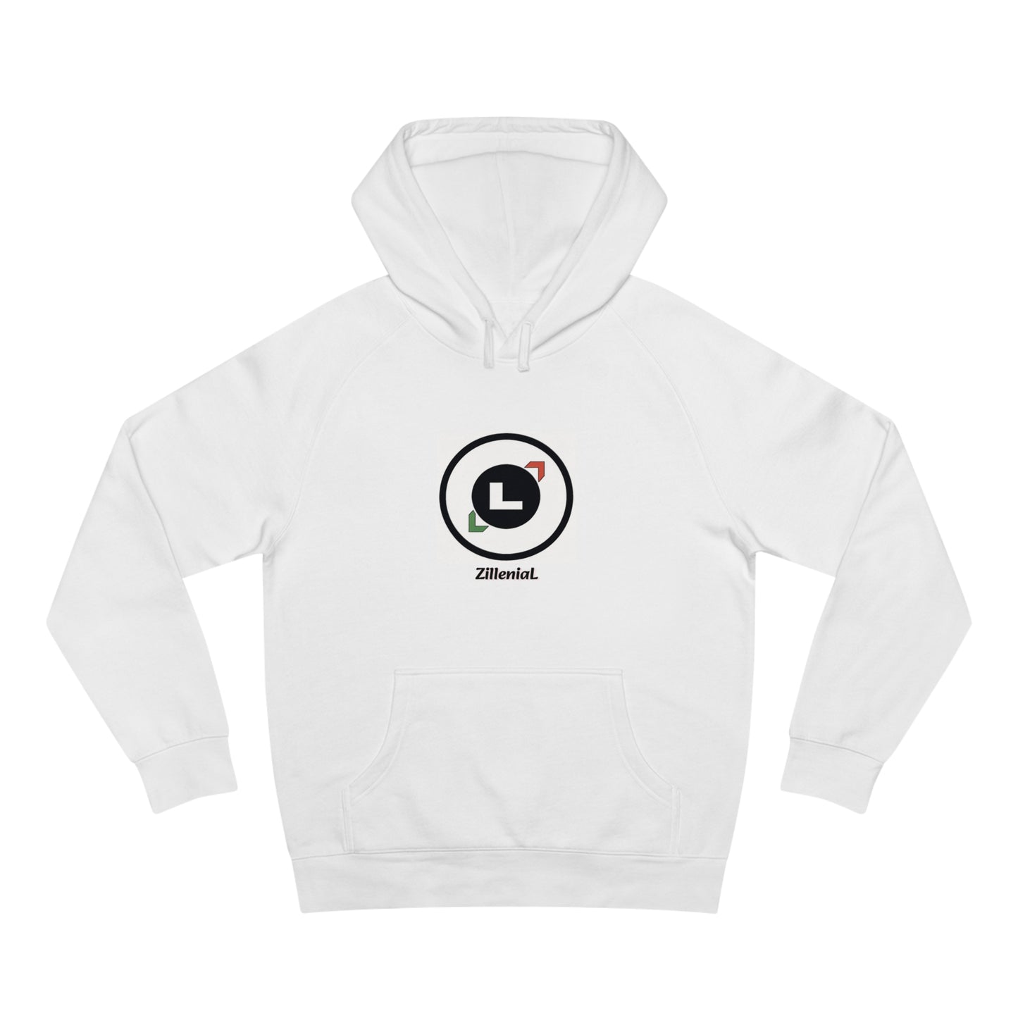 Unisex Supply Hoodie - ZilleniaL Circle Pattern White