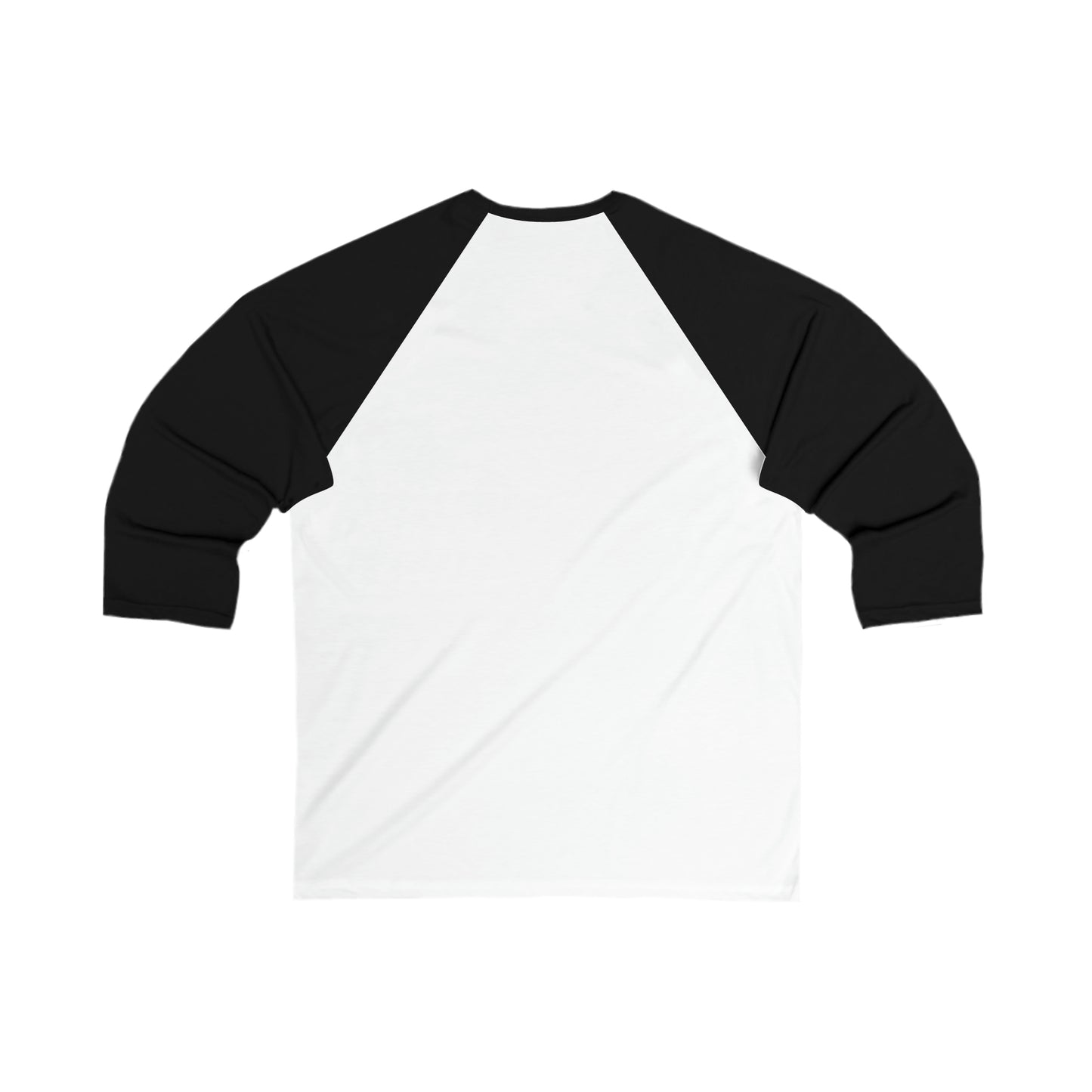 Unisex 3\4 Sleeve Baseball Tee - Circle Pattern White