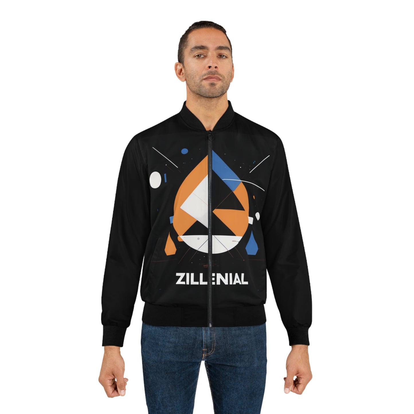 Men's Bomber Jacket - ZylleniaL-Blue One