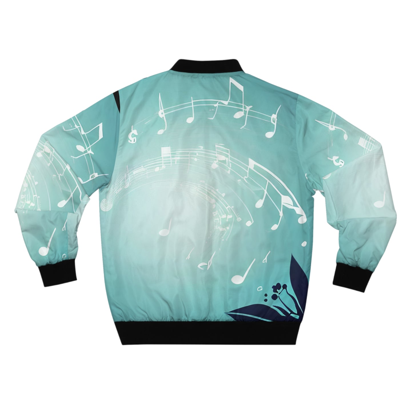 Men's Bomber Jacket - Music Note Breeze Full Sleeve